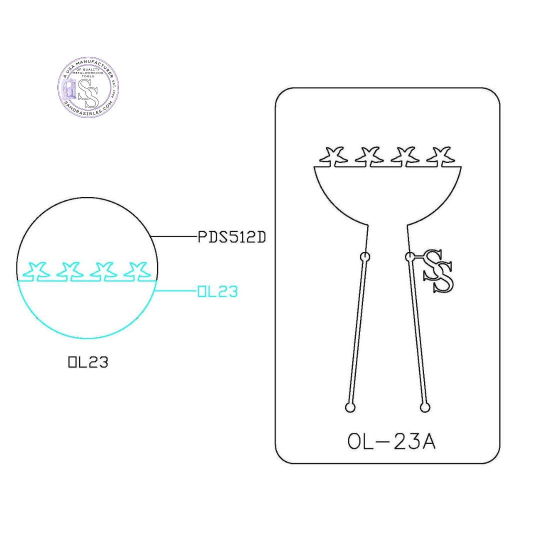 PANCAKE DIE OVERLAY-23 OL-23 STARFISH